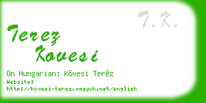 terez kovesi business card